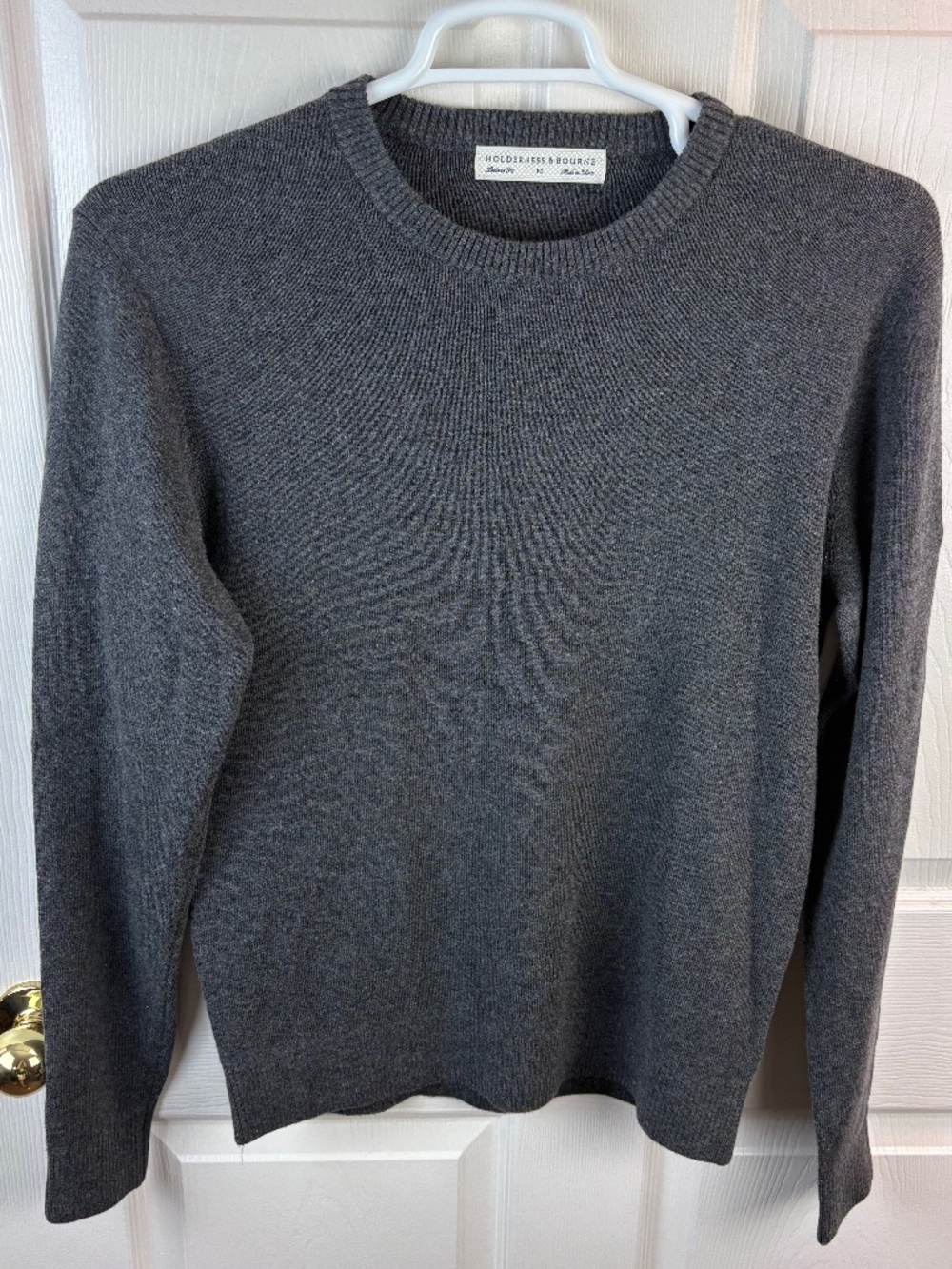 Holderness & Bourne Sargent Pullover Cashmere Wool Sweater